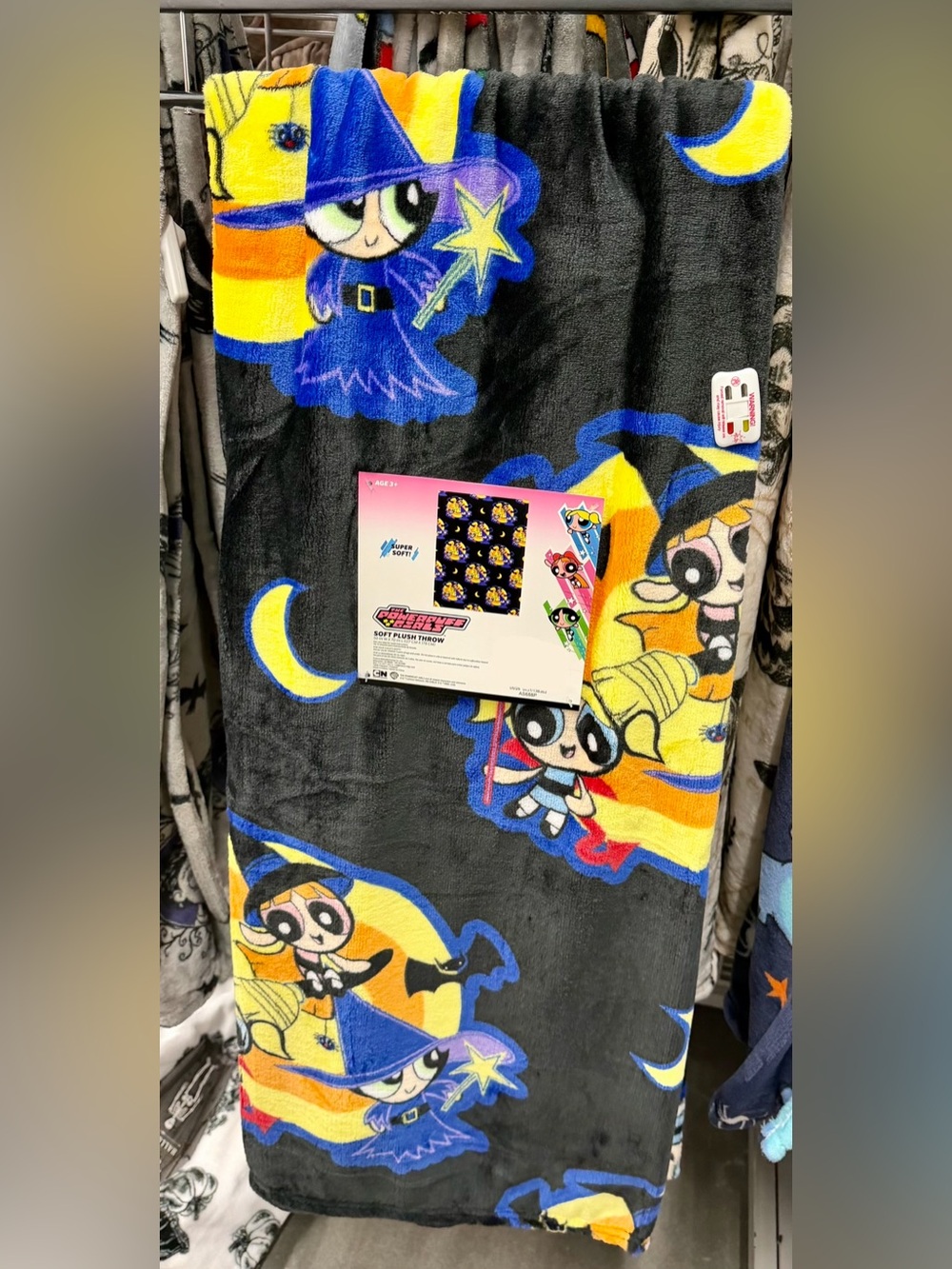 powerpuff girls halloween plush blanket throw